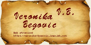 Veronika Begović vizit kartica